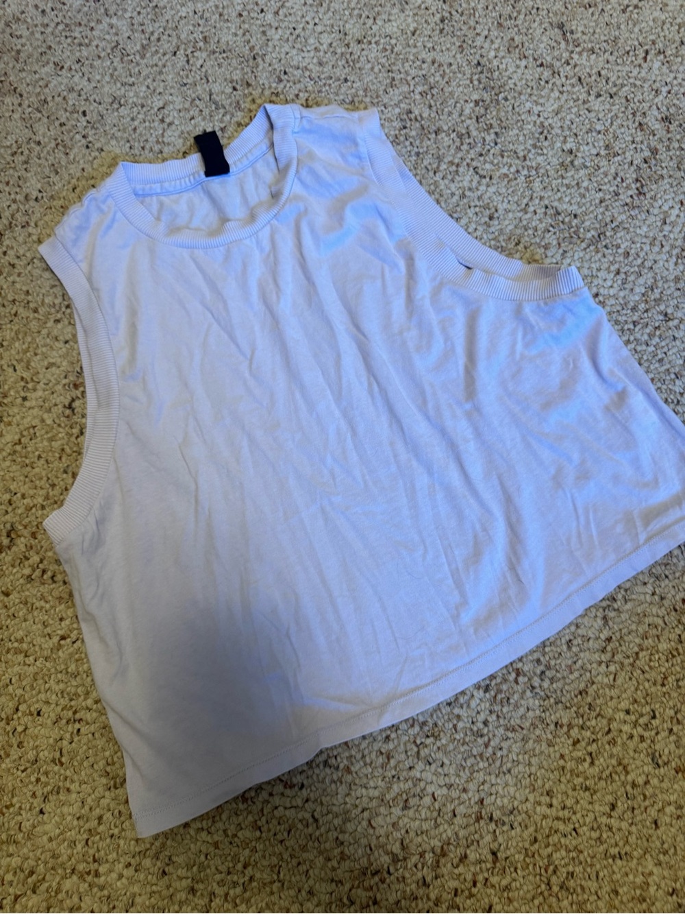 bobi light purple Crewneck Crop Tank